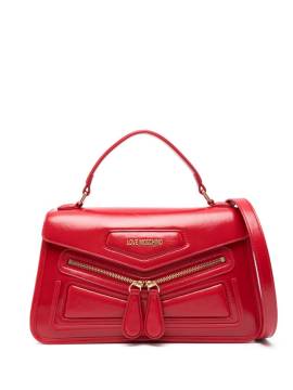 Love Moschino Handtasche mit Logo-Schild - Rot von Love Moschino