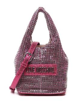 Love Moschino Schultertasche mit Logo - Rosa von Love Moschino