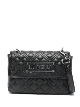 Love Moschino Schultertasche aus Matelassé-Leder - Schwarz von Love Moschino