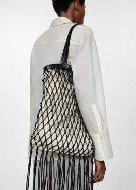 Shopper-Bag aus Leder von MANGO