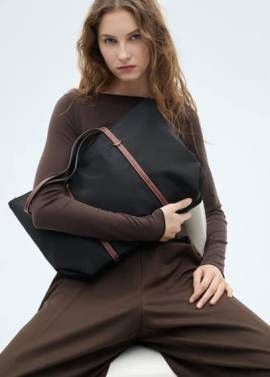 Shopper Bag mit Doppelhenkel von MANGO