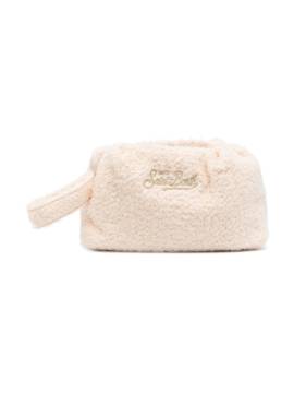 MC2 Saint Barth Kids Clutch aus Faux Fur mit Logo-Stickerei - Nude von MC2 Saint Barth Kids