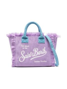 MC2 Saint Barth Kids Colette Handtasche aus Frottee - Violett von MC2 Saint Barth Kids