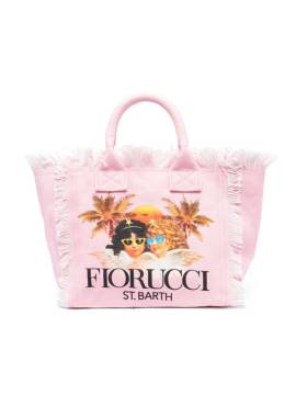 MC2 Saint Barth Kids Strandtasche aus Canvas - Rosa von MC2 Saint Barth Kids