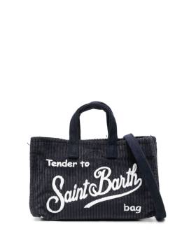 MC2 Saint Barth Kids Tote Bag aus Cord - Blau von MC2 Saint Barth Kids