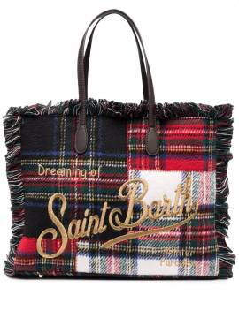 MC2 Saint Barth Handtasche im Patchwork-Design - Schwarz von MC2 Saint Barth