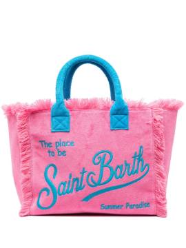 MC2 Saint Barth Vanity Strandtasche mit Logo-Print - Rosa von MC2 Saint Barth
