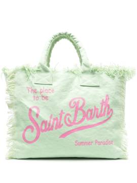 MC2 Saint Barth Vanity canvas beach bag - Grün von MC2 Saint Barth