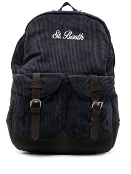 MC2 Saint Barth Rucksack aus Cord - Blau von MC2 Saint Barth