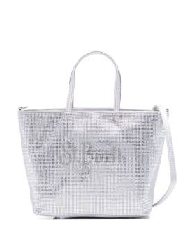 MC2 Saint Barth Mini Tote Bag mit Strass - Grau von MC2 Saint Barth