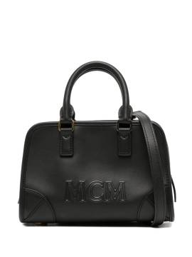MCM Mini-Tasche mit Logo-Prägung - Schwarz von MCM