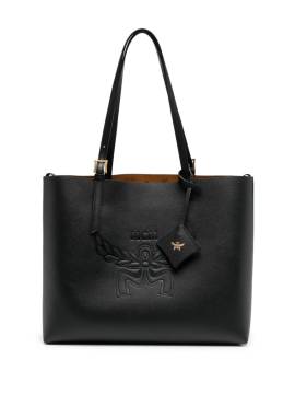 MCM Mittelgroße Himmel Tasche mit Logo-Prägung - Schwarz von MCM