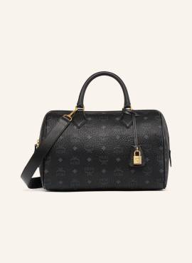 Mcm Handtasche Ella Boston Visetos Medium schwarz von MCM