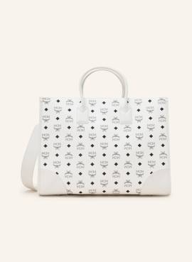 Mcm Shopper München Extra Large Mit Pouch weiss von MCM