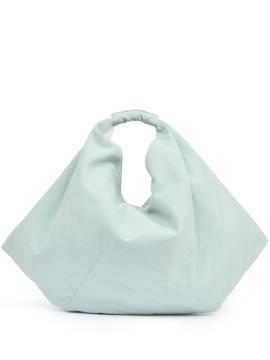 MM6 Maison Margiela Drapierte Japanese Schultertasche - Blau von MM6 Maison Margiela