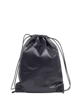 MM6 Maison Margiela Rucksack aus Faux-Leder mit Kordelzug - Schwarz von MM6 Maison Margiela