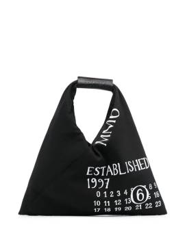 MM6 Maison Margiela Tote Bag mit Nummern-Motiv - Schwarz von MM6 Maison Margiela