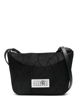 MM6 Maison Margiela Umhängetasche mit Logo-Patch - Schwarz von MM6 Maison Margiela