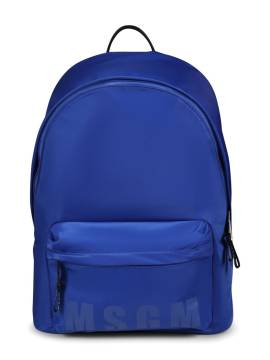 MSGM Kids Rucksack mit Logo-Print - Blau von MSGM Kids