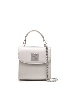 MSGM Kids Tasche mit Logo-Schild - Silber von MSGM Kids