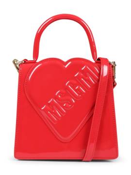 MSGM Kids Schultertasche mit Herz-Patch - Rot von MSGM Kids