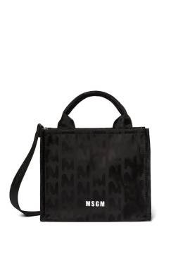 MSGM logo-jacquard tote bag - Schwarz von MSGM