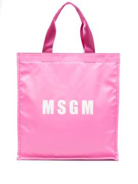 MSGM Handtasche mit Logo-Print - Rosa von MSGM