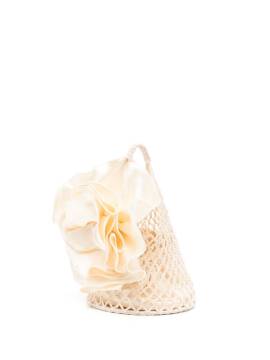 Magda Butrym Devana Mini-Tasche mit floraler Applikation - Nude von Magda Butrym