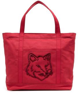 Maison Kitsuné Große Fox Head Tote Bag - Rot von Maison Kitsuné