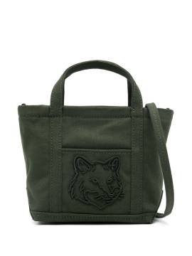 Maison Kitsuné Mini Fox Head Tote Bag - Grün von Maison Kitsuné