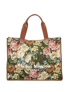 Maison Margiela Großer Shopper mit Blumen-Print - Grün von Maison Margiela