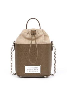 Maison Margiela Kleine 5AC Beuteltasche - Braun von Maison Margiela