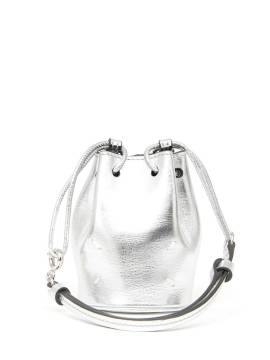 Maison Margiela Micro-Beuteltasche im Metallic-Look - Silber von Maison Margiela