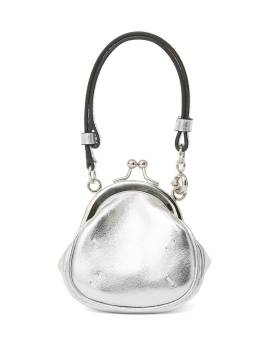 Maison Margiela Micro-Clutch im Metallic-Look - Silber von Maison Margiela