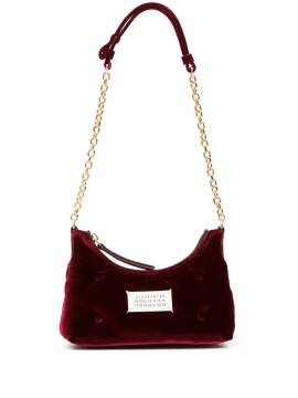 Maison Margiela Micro Glam Slam Schultertasche aus Samt - Rot von Maison Margiela