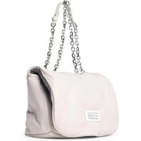 Maison Margiela Shopper - 'Glam Slam' Cream Leather Crossbody Bag - Gr. unisize - in Grau - für Damen von Maison Margiela