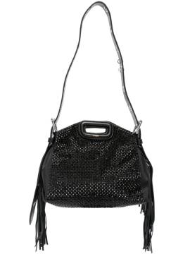 Maje Handtasche mit Strass - Schwarz von Maje