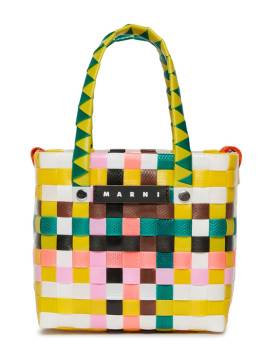 Marni Kids Micro Basket Tote Bag - Gelb von Marni Kids