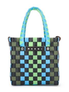 Marni Kids Shopper mit Webmuster - Blau von Marni Kids