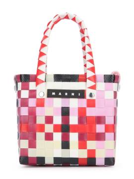 Marni Kids Shopper mit Webmuster - Rosa von Marni Kids