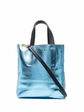 Marni Handtasche im Metallic-Look - Blau von Marni