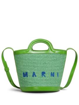 Marni Ropicalia Shopper mit Logo-Stickerei - Grün von Marni