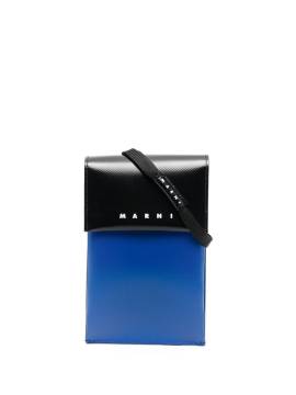 Marni Schultertasche in Colour-Block-Optik - Blau von Marni