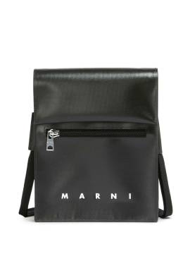 Marni Schultertasche mit Druckknopfverschluss - Schwarz von Marni