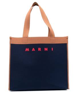 Marni Schultertasche mit Logo - Blau von Marni