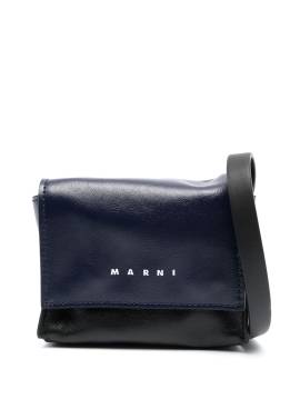 Marni Schultertasche mit Logo-Print - Schwarz von Marni