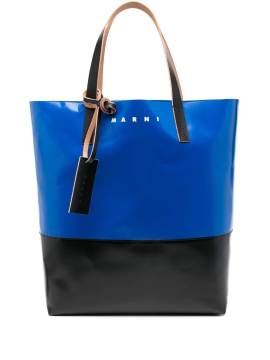 Marni Shopper in Colour-Block-Optik - Blau von Marni