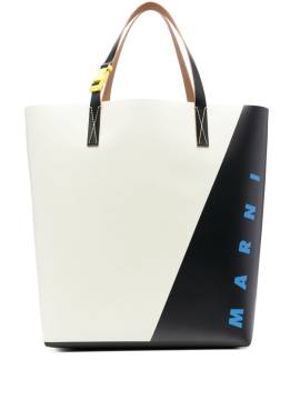 Marni Shopper in Colour-Block-Optik - Nude von Marni