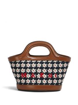 Marni Shopper mit Blumen-Print - Schwarz von Marni