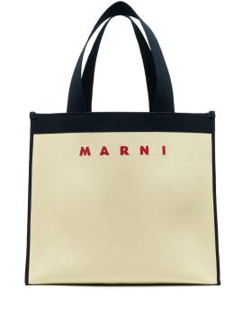 Marni Shopper mit Jacquard-Logo - Gelb von Marni